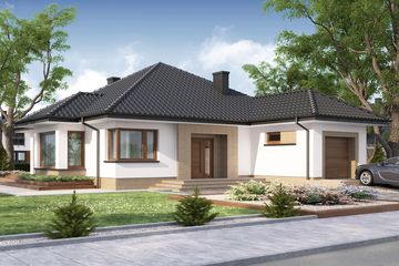  Projekt domu Hipokrates (WRW1102) - projekt domu parterowego - Zdjęcie 1