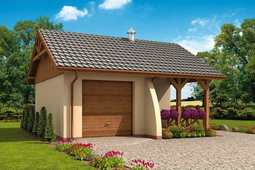  Projekt budynku gospodarczego G41 budynek gospodarczy (SLN1820) - projekt budynku parterowego - Zdjęcie 1