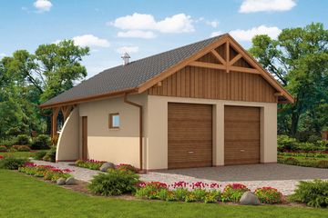  Projekt budynku gospodarczego G43 budynek gospodarczy (SLN1822) - projekt budynku parterowego - Zdjęcie 1