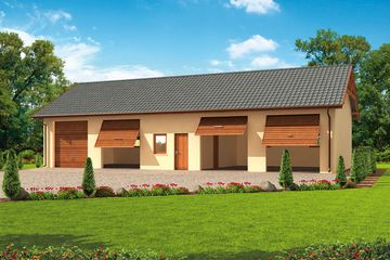  Projekt budynku gospodarczego G49 budynek gospodarczy (SLN1825) - projekt budynku parterowego - Zdjęcie 1