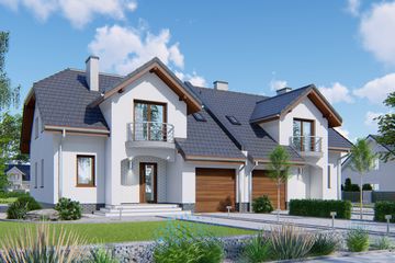  Projekt domu APS 107 (LUA1118) - projekt domu parterowego z poddaszem - Zdjęcie 1
