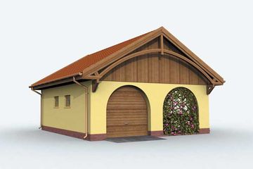  Projekt budynku gospodarczego G141 budynek gospodarczy (SLN1915) - projekt budynku parterowego - Zdjęcie 1