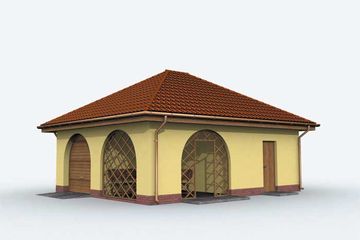  Projekt budynku gospodarczego G142 budynek gospodarczy (SLN1916) - projekt budynku parterowego - Zdjęcie 1