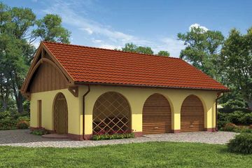  Projekt budynku gospodarczego G145 budynek gospodarczy (SLN1920) - projekt budynku parterowego - Zdjęcie 1