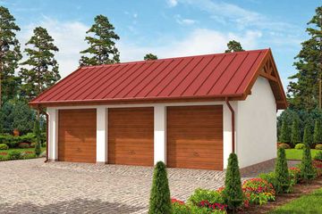  Projekt budynku gospodarczego G305 budynek gospodarczy (SLN2115) - projekt budynku parterowego - Zdjęcie 1