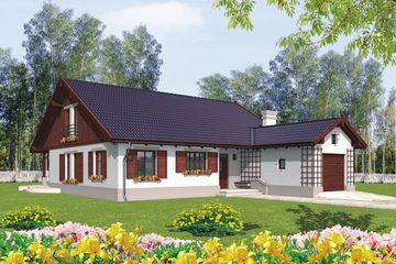  Projekt domu Klementynka G1 (WRC1564) - projekt domu parterowego - Zdjęcie 1