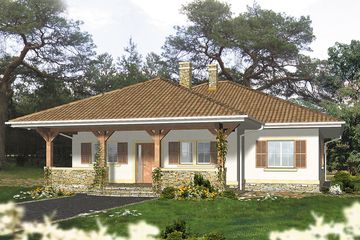  Projekt domu Argo (WRH1162) - projekt domu parterowego - Zdjęcie 1