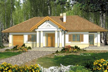  Projekt domu Aurora I (WRH1163) - projekt domu parterowego - Zdjęcie 1