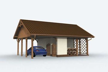  Projekt budynku gospodarczego G152 budynek gospodarczy (SLN1925) - projekt budynku parterowego - Zdjęcie 1