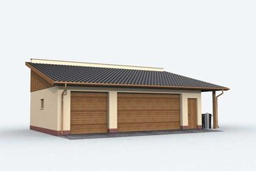  Projekt budynku gospodarczego G158 budynek gospodarczy (SLN1931) - projekt budynku parterowego - Zdjęcie 1
