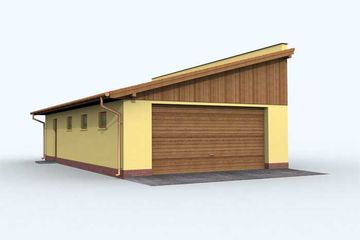  Projekt budynku gospodarczego G125 budynek gospodarczy (SLN1994) - projekt budynku parterowego - Zdjęcie 1