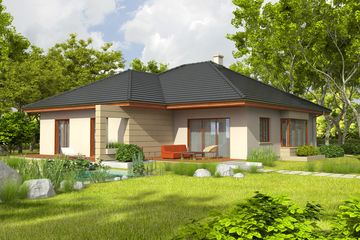  Projekt domu Kornelia III G2 (WRC1890) - projekt domu parterowego - Zdjęcie 1