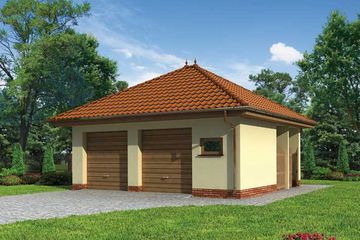  Projekt budynku gospodarczego G175 budynek gospodarczy (SLN1958) - projekt budynku parterowego - Zdjęcie 1