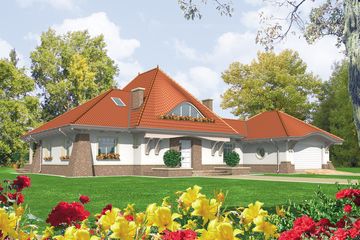  Projekt domu Kora G2 (WRC1572) - projekt domu parterowego z poddaszem - Zdjęcie 1