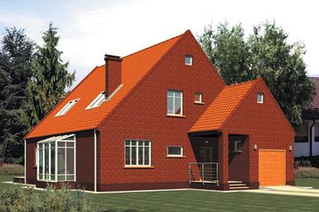  Projekt domu Krysia G1 (WRC1576) - projekt domu parterowego z poddaszem - Zdjęcie 1