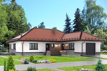  Projekt domu HG-D2B (KRM1059) - projekt domu parterowego - Zdjęcie 1