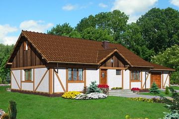  Projekt domu HG-D4 (KRM1060) - projekt domu parterowego - Zdjęcie 1