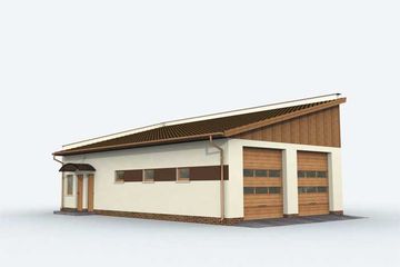  Projekt budynku gospodarczego G161 budynek gospodarczy (SLN1934) - projekt budynku parterowego - Zdjęcie 1
