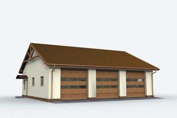  Projekt budynku gospodarczego G164 budynek gospodarczy (SLN1937) - projekt budynku parterowego - Zdjęcie 1