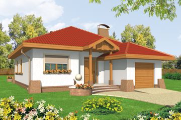  Projekt domu Karmen G1 (WRC1587) - projekt domu parterowego - Zdjęcie 1