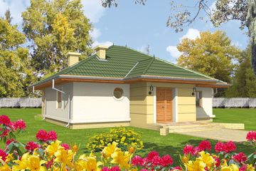 Projekt domu Kama (WRC1590) - projekt domu parterowego - Zdjęcie 1