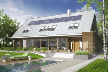  Projekt domu EX 3 G1 (WRC1887) - projekt domu parterowego z poddaszem - Zdjęcie 1