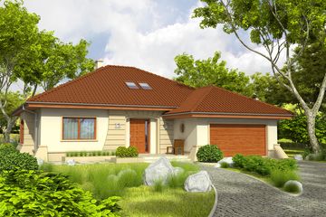 Projekt domu Kornelia II G2 (WRC1889) - projekt domu parterowego - Zdjęcie 1