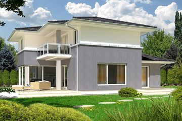  Projekt domu Michał paliwo stałe wersja A (WRD1946) - projekt domu parterowego z poddaszem - Zdjęcie 1