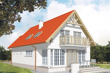  Projekt domu Chart (KSA1119) - projekt domu parterowego z poddaszem - Zdjęcie 1