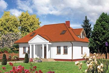  Projekt domu WB-3469 (KRA1143) - projekt domu parterowego z poddaszem - Zdjęcie 1