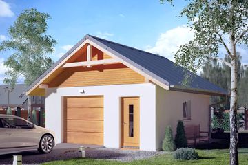  Projekt garażu G7 (BSA1197) - projekt garażu parterowego - Zdjęcie 1