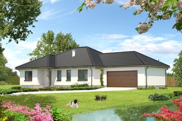  Projekt domu Aleksandria II DCP170a (WOB1114) - projekt domu parterowego z poddaszem - Zdjęcie 1