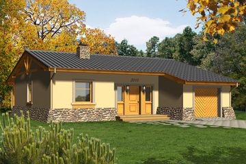  Projekt domu Akapit (WRN1140) - projekt domu parterowego - Zdjęcie 1