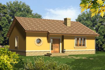  Projekt domu Eureka (WRN1144) - projekt domu parterowego - Zdjęcie 1