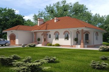  Projekt domu Kazimierz (PRA1036) - projekt domu parterowego - Zdjęcie 1