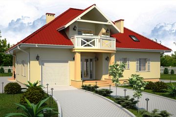  Projekt domu Elvis (PRA1037) - projekt domu parterowego z poddaszem - Zdjęcie 1