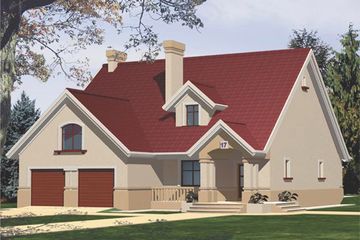  Projekt domu Celina G2 (WRC1369) - projekt domu parterowego z poddaszem - Zdjęcie 1