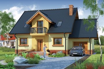  Projekt domu Persefona (WRW1032) - projekt domu parterowego z poddaszem - Zdjęcie 1