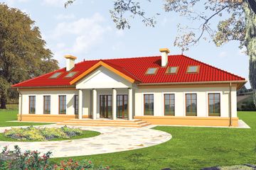  Projekt domu Telimena (WRC1174) - projekt domu parterowego z poddaszem - Zdjęcie 1