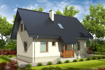  Projekt domu Martusia (WRC1023) - projekt domu parterowego z poddaszem - Zdjęcie 1