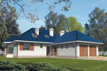  Projekt domu Martyna II G2 (WRC1025) - projekt domu parterowego z poddaszem - Zdjęcie 1