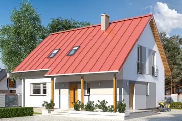  Projekt domu Jeżyna NF40 (BSA1879) - projekt domu parterowego z poddaszem - Zdjęcie 1