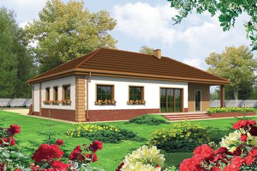  Projekt domu Teosia II G2 (WRC1179) - projekt domu parterowego - Zdjęcie 1