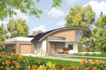  Projekt domu Tomasz G1 (WRC1186) - projekt domu parterowego z poddaszem - Zdjęcie 1