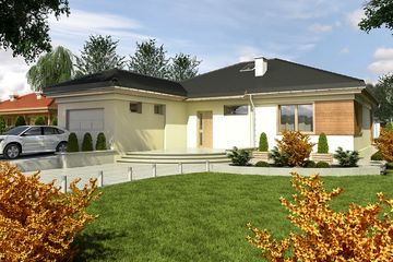  Projekt domu Tomaszek III z garażem 1-st. [A] (WRF1471) - projekt domu parterowego - Zdjęcie 1