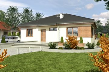  Projekt domu Tomaszek III bez garażu [B] (WRF1472) - projekt domu parterowego - Zdjęcie 1