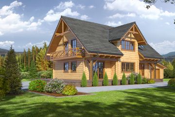  Projekt domu Bolesławice dw 5g (KRP1488) - projekt domu parterowego z poddaszem - Zdjęcie 1