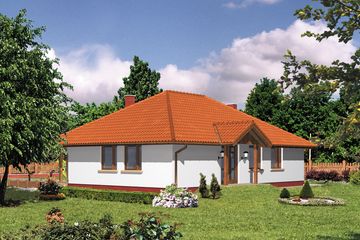  Projekt domu WB-3351 (KRA1152) - projekt domu parterowego - Zdjęcie 1