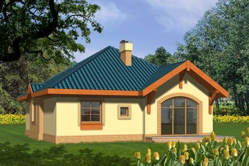  Projekt domu Onyx (WRN1006) - projekt domu parterowego - Zdjęcie 1