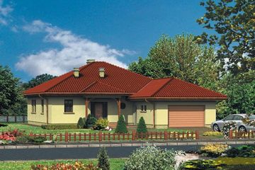  Projekt domu WB-0019 (KRA3570) - projekt domu parterowego - Zdjęcie 1